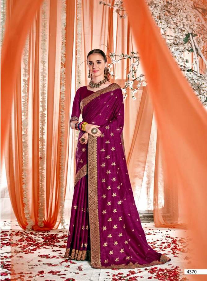 Kalista Abhinandan New Exclusive Wear Vichitra Silk Designer Saree Collection